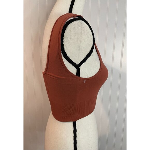 Free People FP Movement Sports Bra Wide Strap Crop Top Size XS/S Brown - Picture 5 of 15